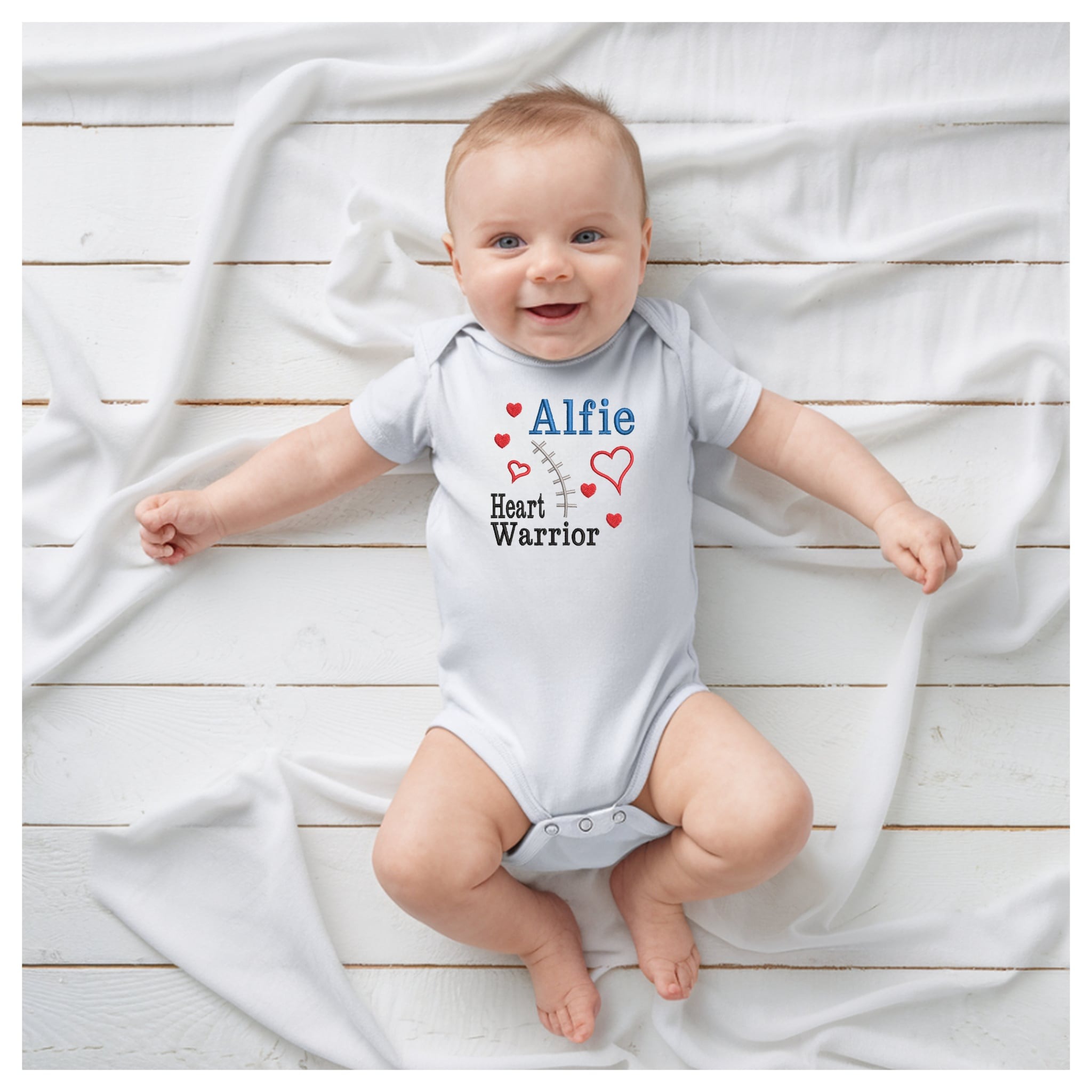 CHD Heart Warrior Baby Vest