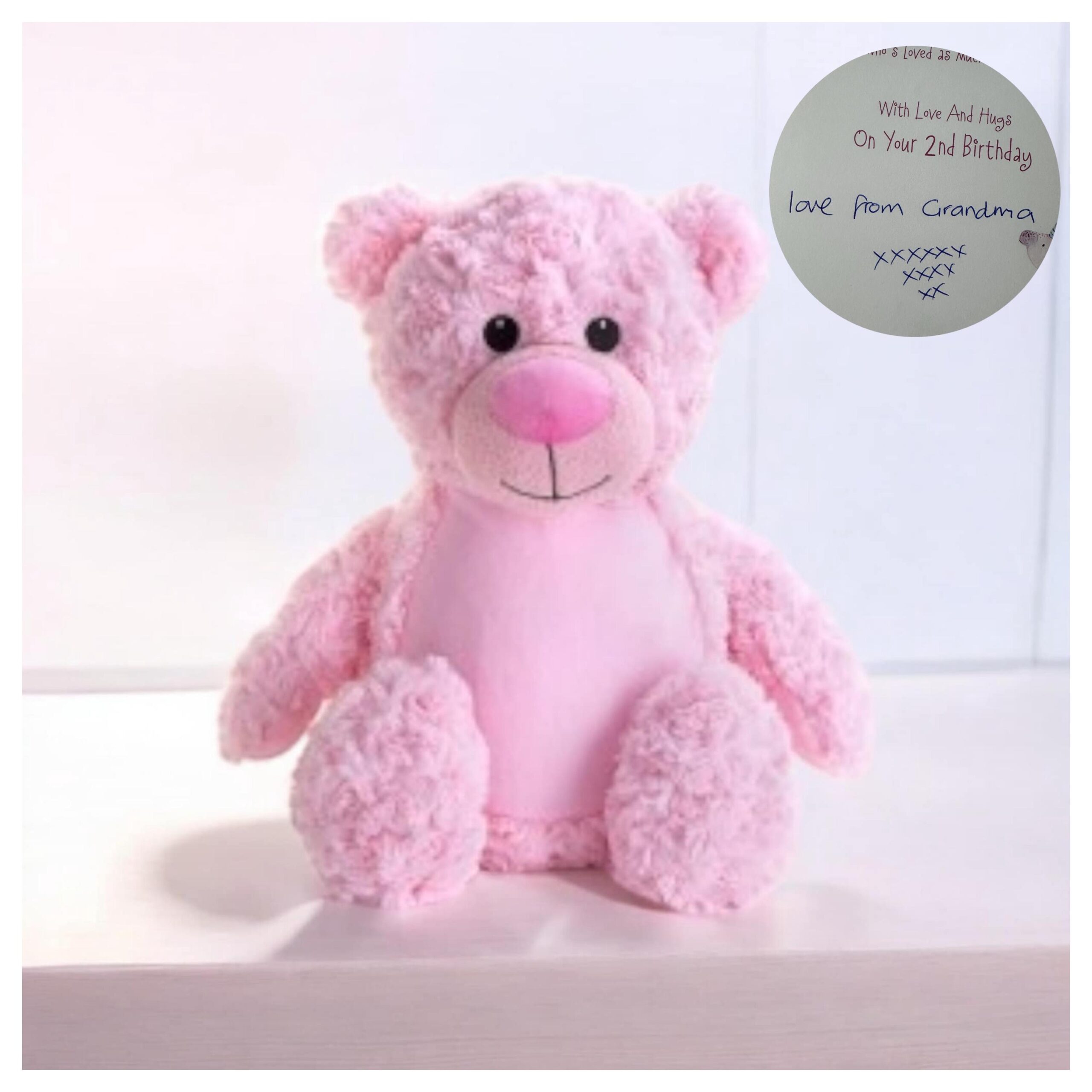Personalised Handwriting Memorial Bear Custom Keepsake Gift Image
