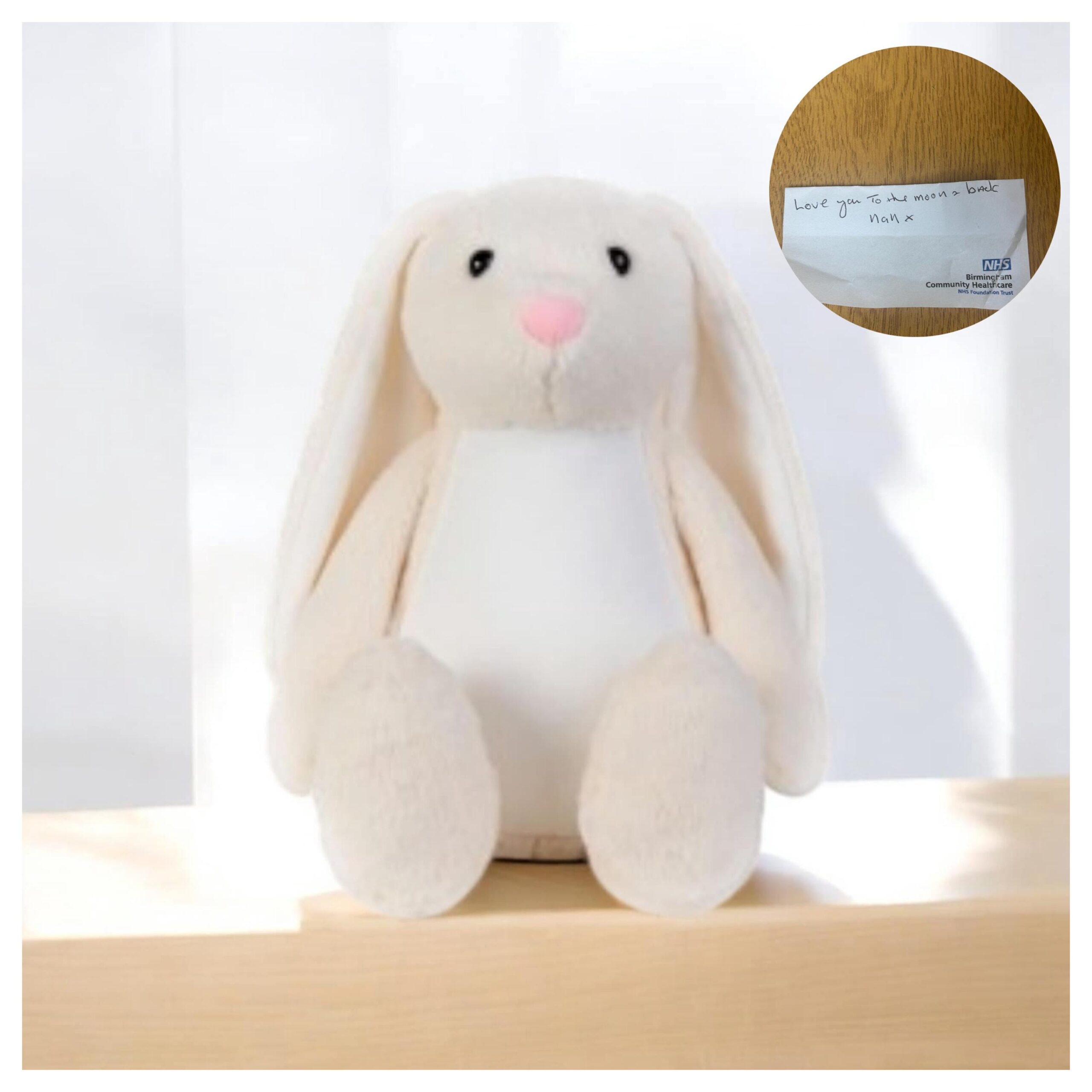 Personalised Embroidered Handwriting Memorial Bear Image 6