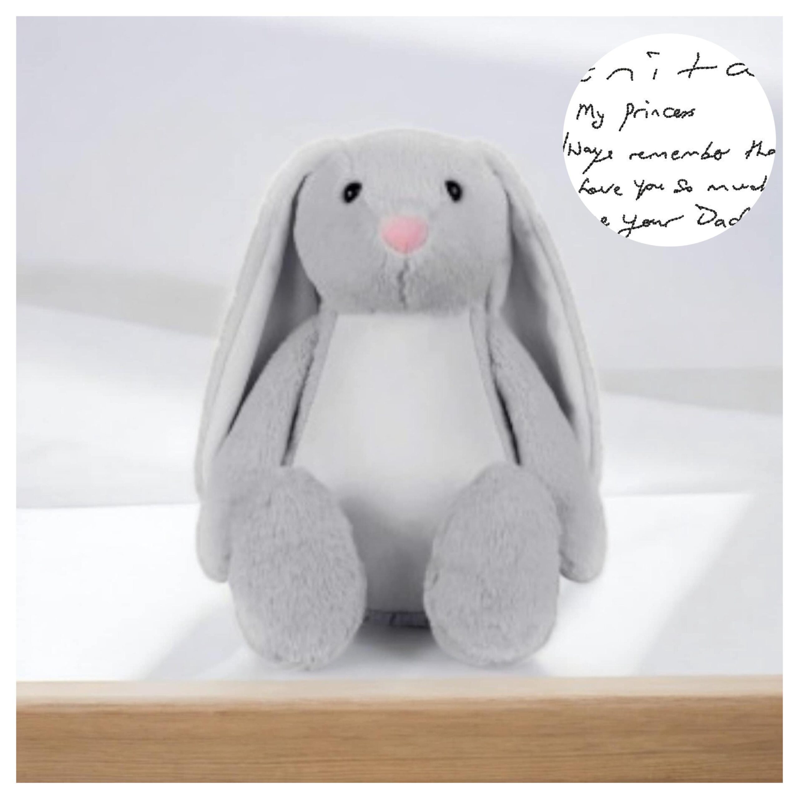 Personalised Handwriting Memorial Bear Unique Keepsake Gift Image