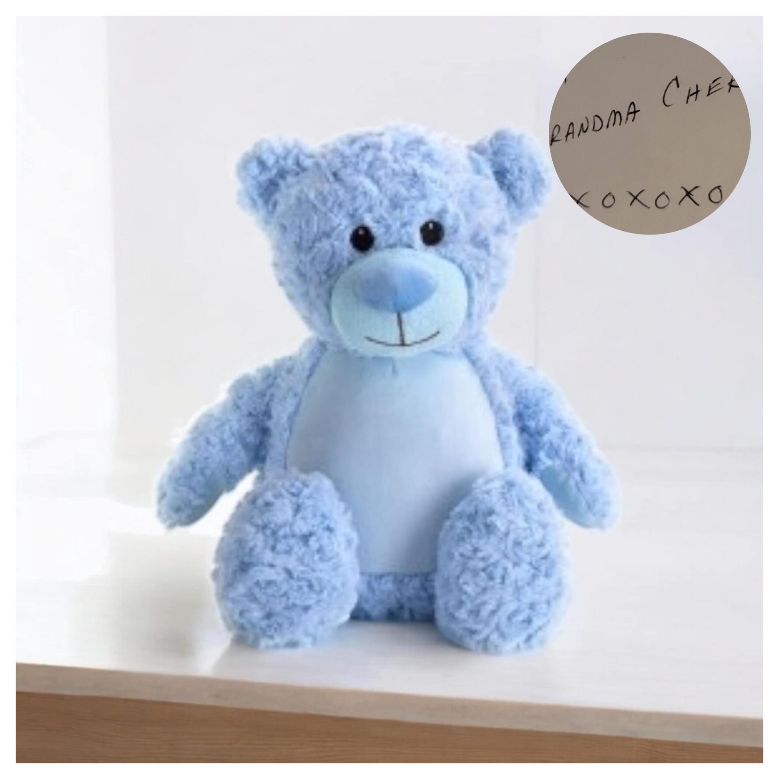 Personalised Handwriting Memorial Bear Unique Keepsake Gift Image