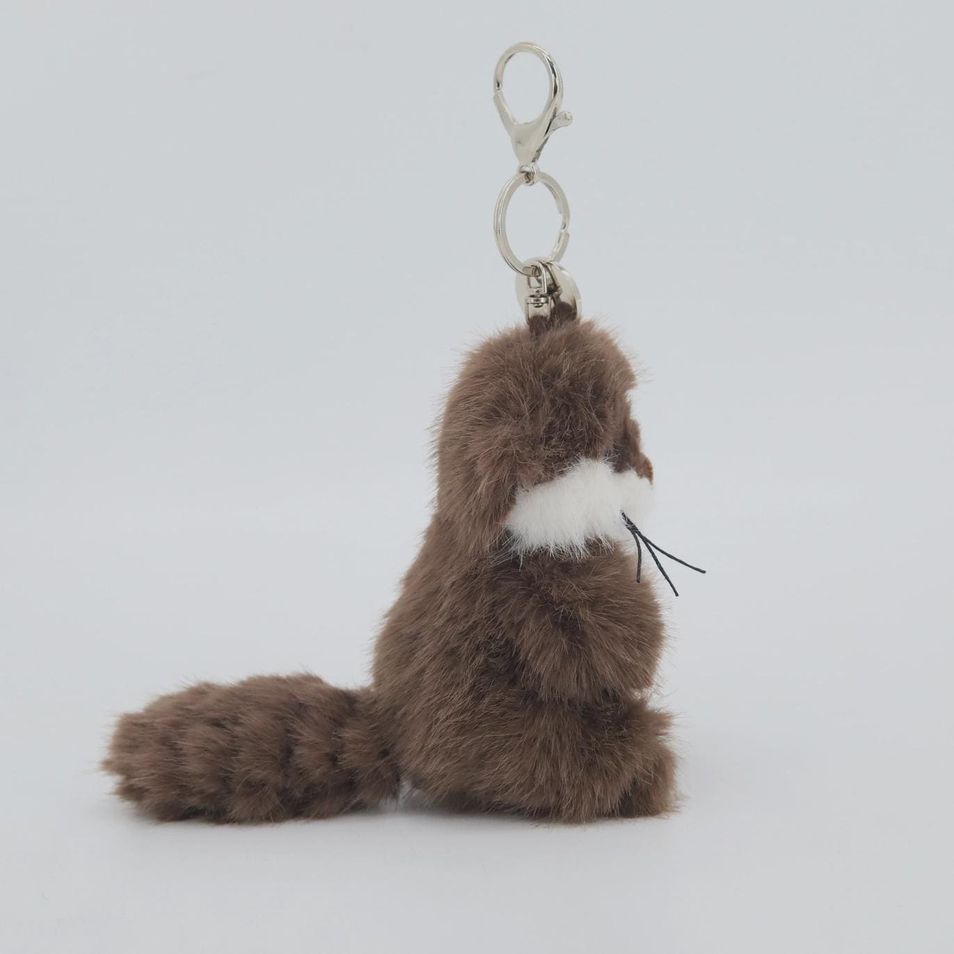 Personalised Otter Plush Keyring 12cm, Cute Brown Sea Otter Bag Charm with Red Heart, Optional Laser Engraved Name or Message Tag, Gift - Image 6